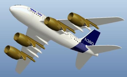 空客A380客机缩略图