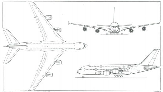 空客A380客机缩略图