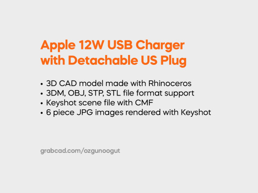 苹果12W USB充电器缩略图