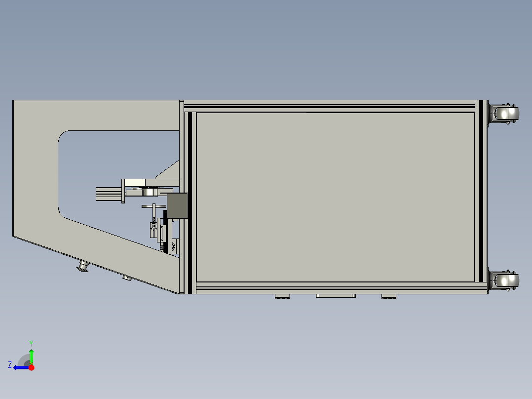 弹簧圈自动化生产线 step格式右视图