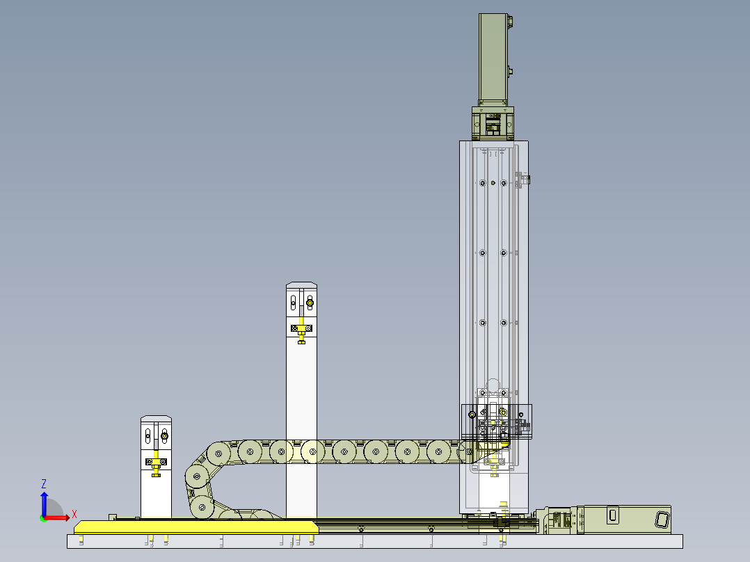 X-Z操滑台前视图