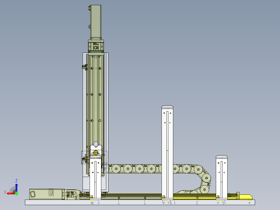 X-Z操滑台后视图