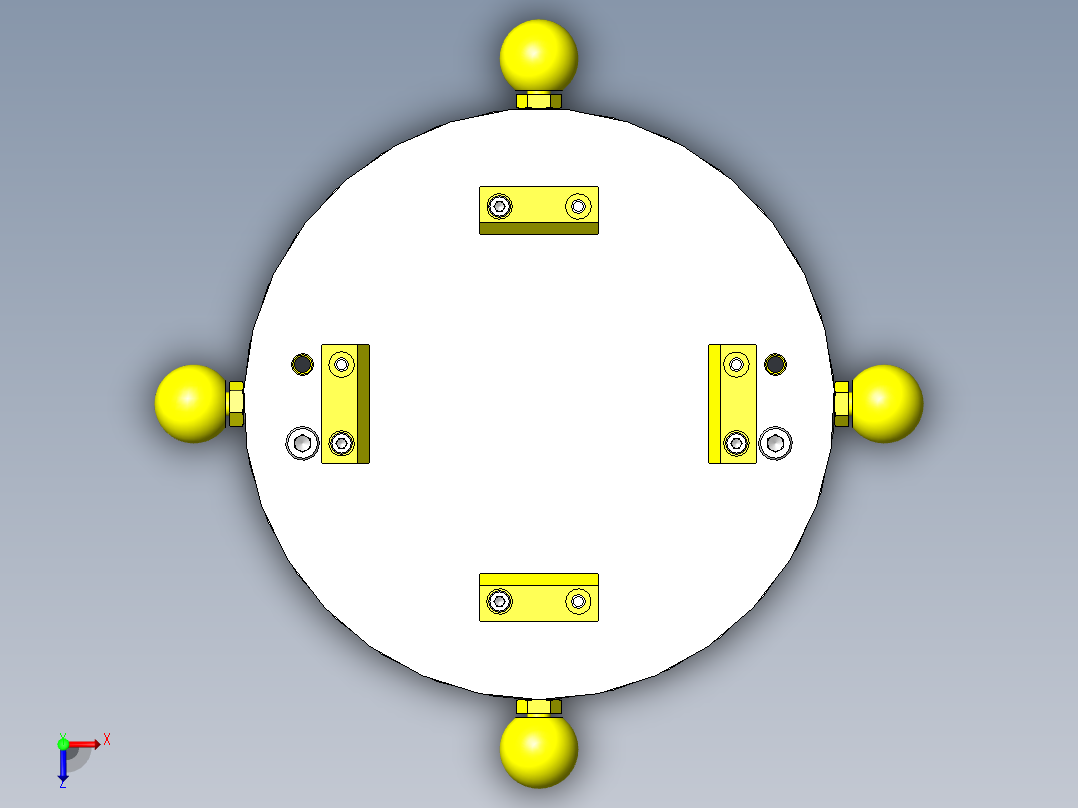 简易分度工作台俯视图