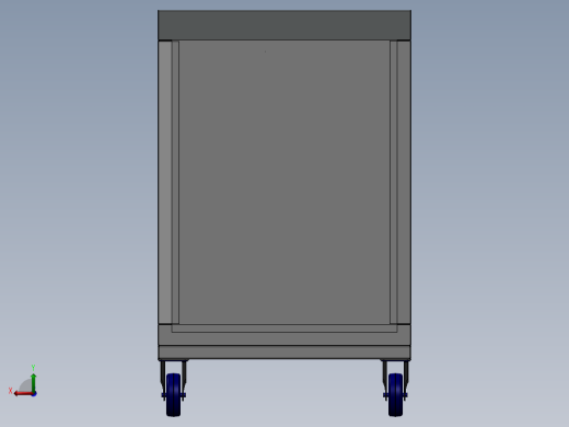 工具柜钣金机柜SW2009含所有特征后视缩略图