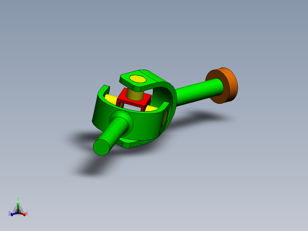 十字万向节联轴器主视图