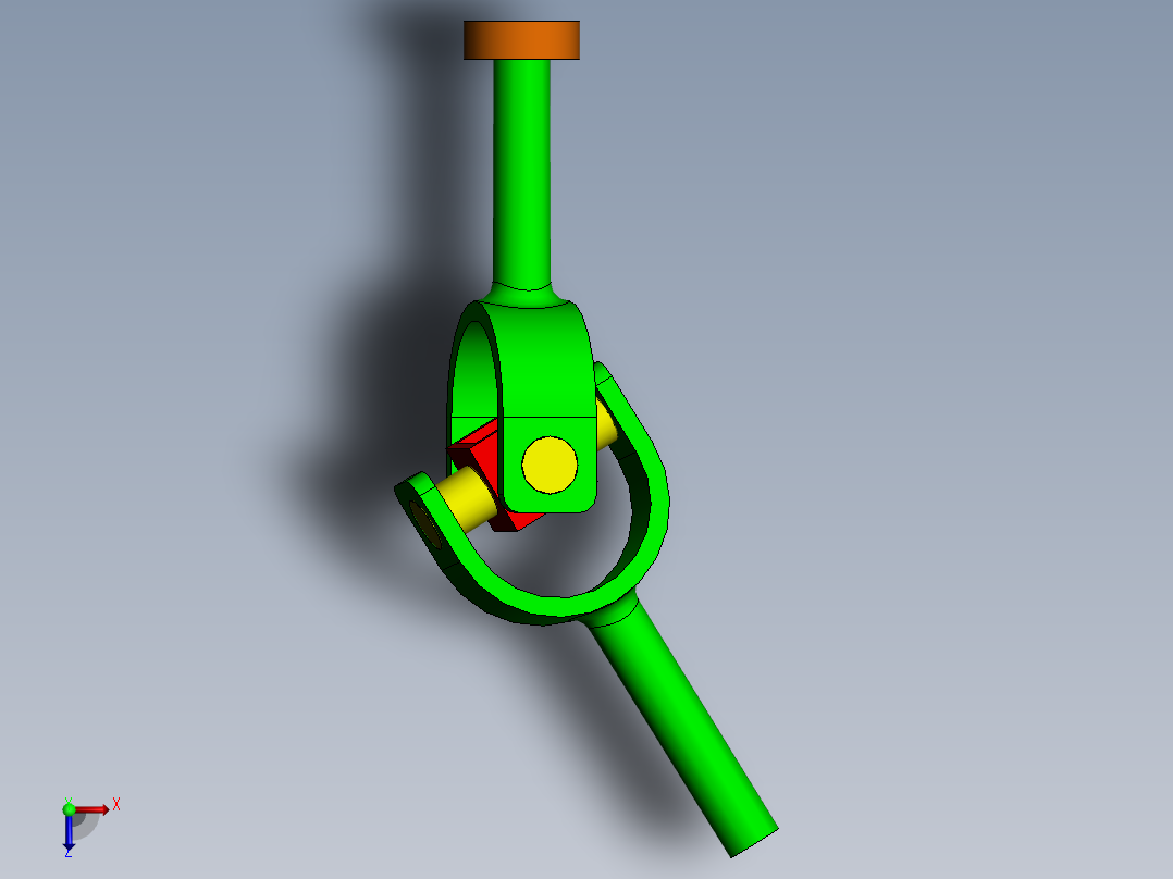 十字万向节联轴器俯视图