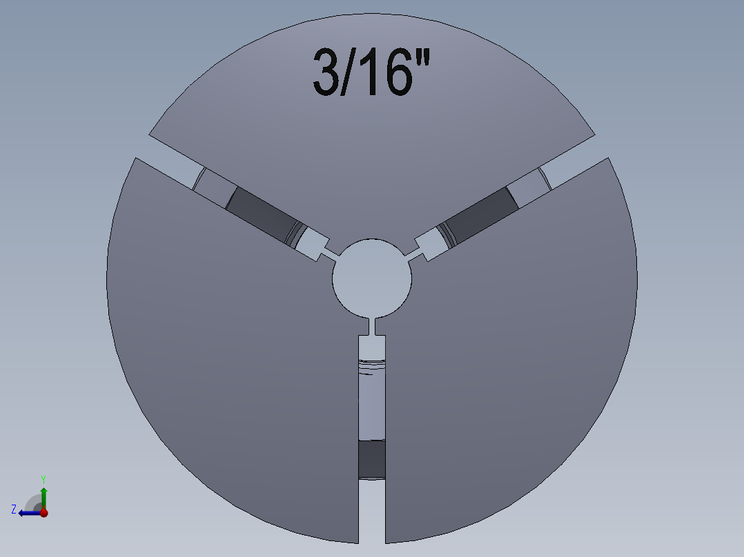 R8-夹头组-R8 COLLET 0.187.SLDPRT右视图
