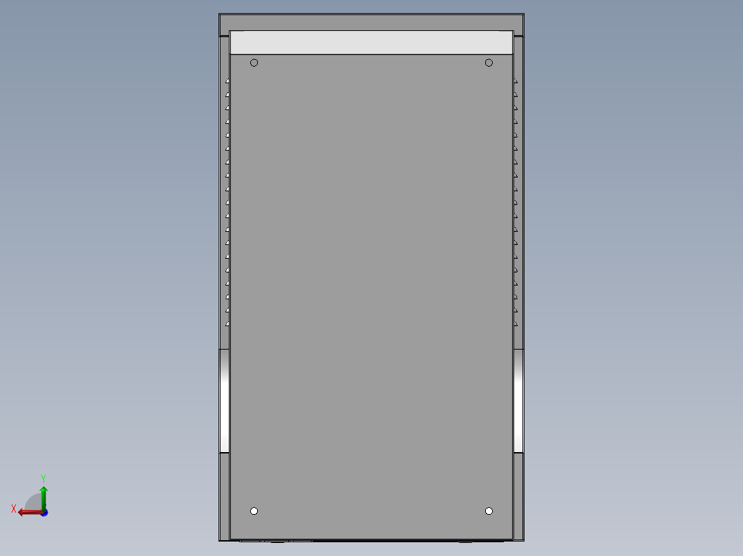 壁挂式缴费机后视图