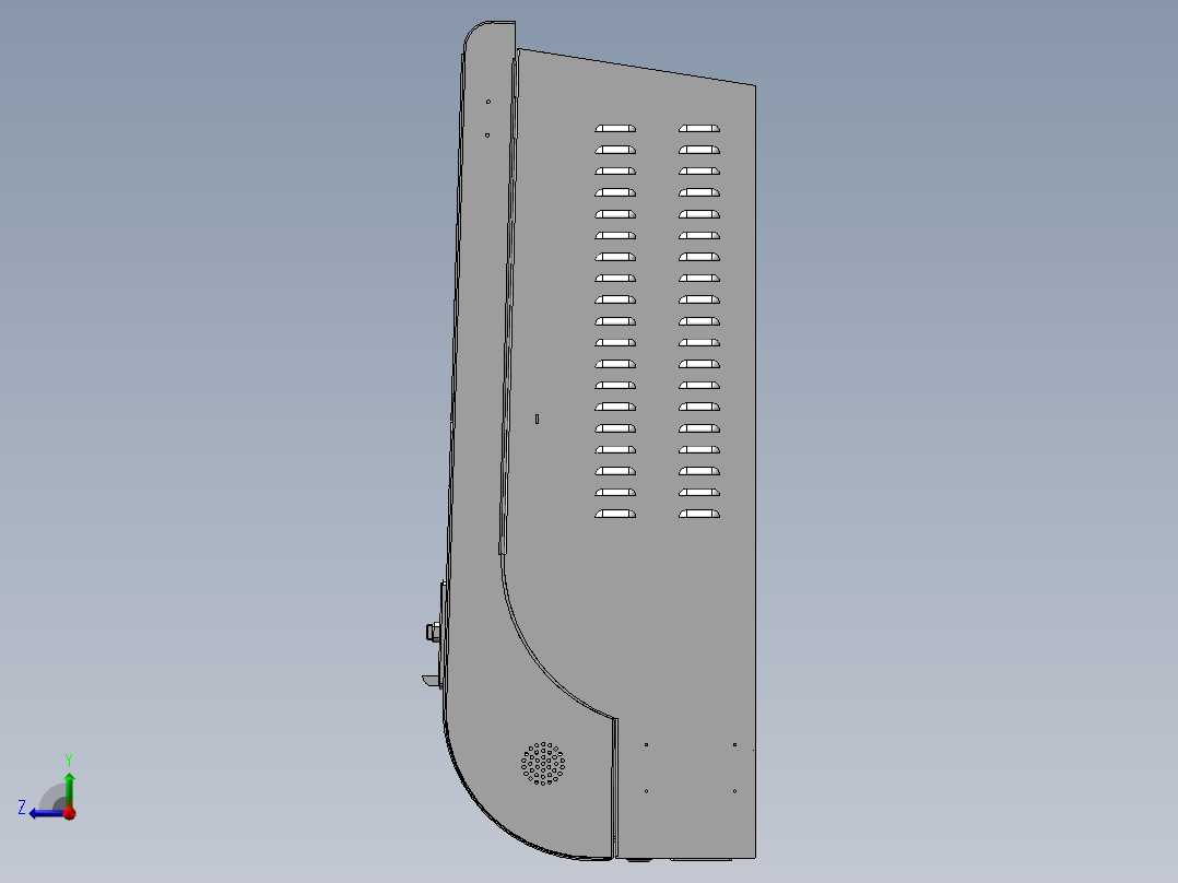 壁挂式缴费机右视图
