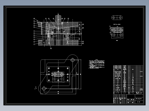 双孔垫片冲压模具设计【中心距60】CAD+说明书