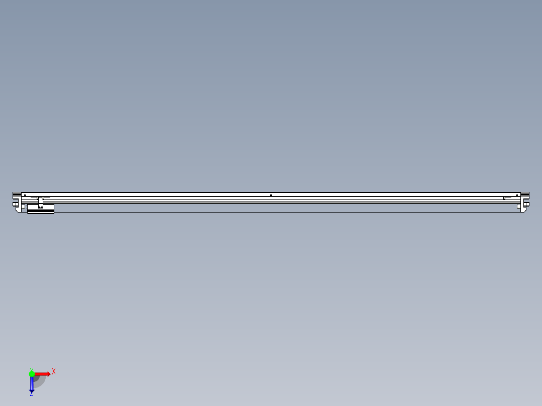 威洛博VL系列直线电机模组-VL17E1-S1900俯视图