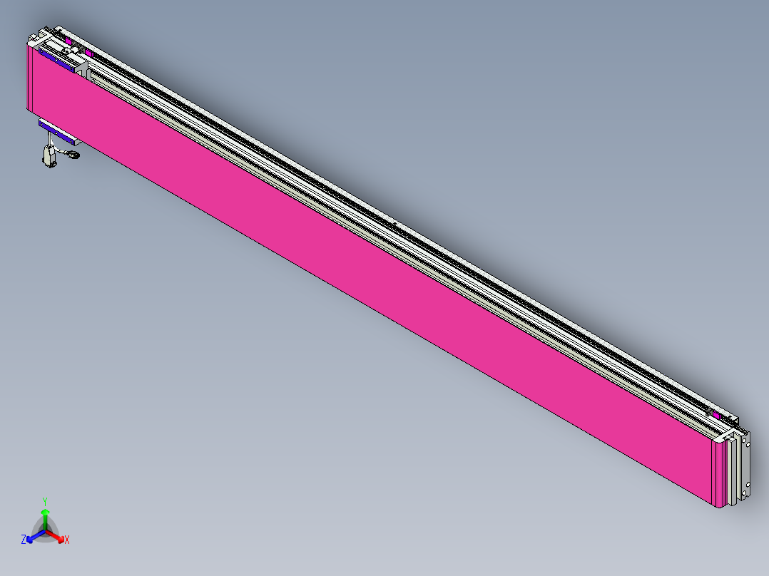 威洛博VL系列直线电机模组-VL17E1-S1900正等轴测图