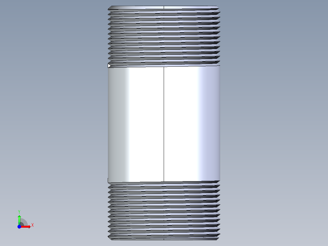 聚氯乙烯配件33-Sch80_Nipple_MPTxMPT_861-297_2.5in x 6in前视图