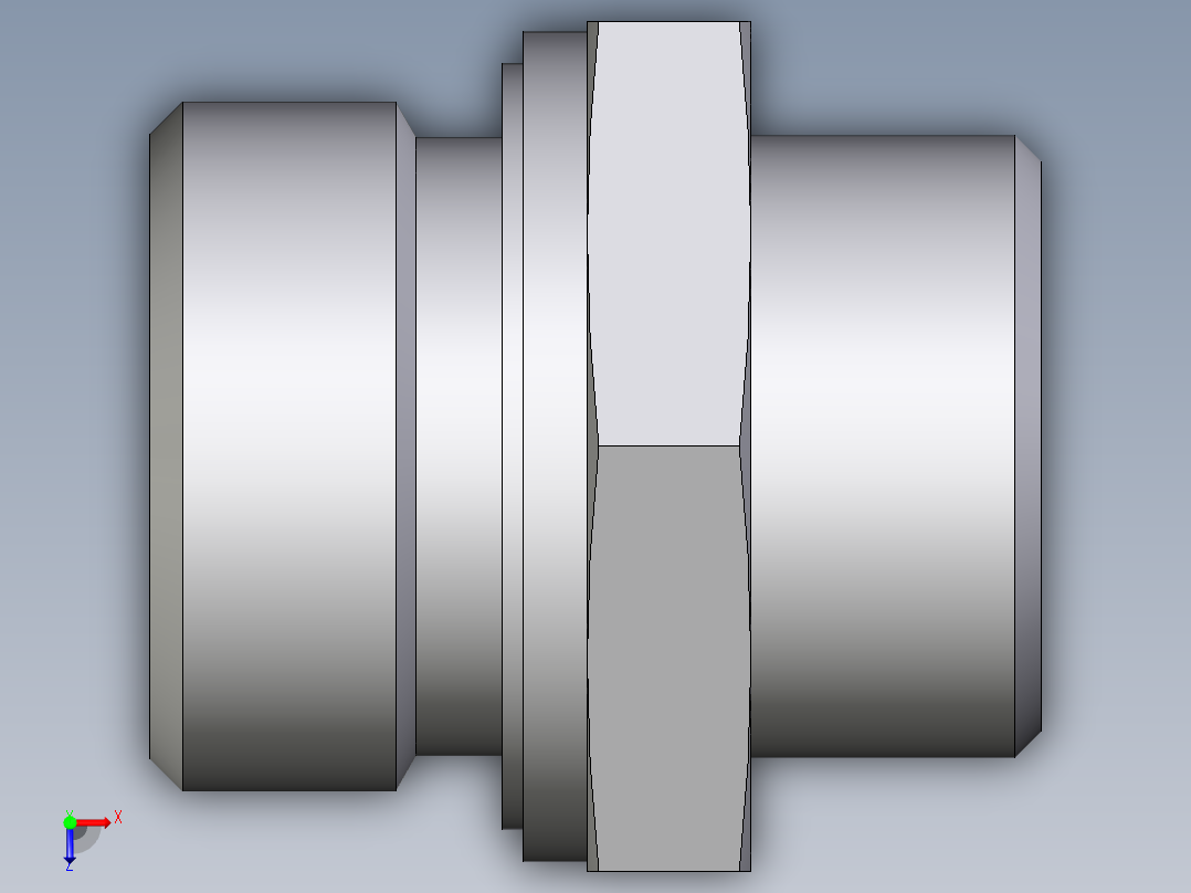 卡套式工业通用硬管接头EO_Male_Stud_connector_GE22LR1EDOMDCF俯视图