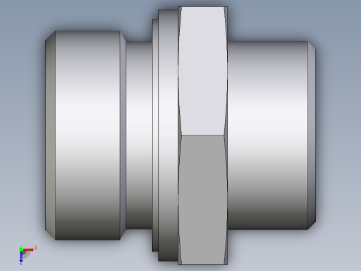 卡套式工业通用硬管接头EO_Male_Stud_connector_GE22LR1EDOMDCF俯视缩略图