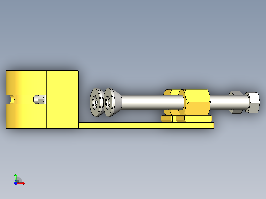 焊接曲线前视图