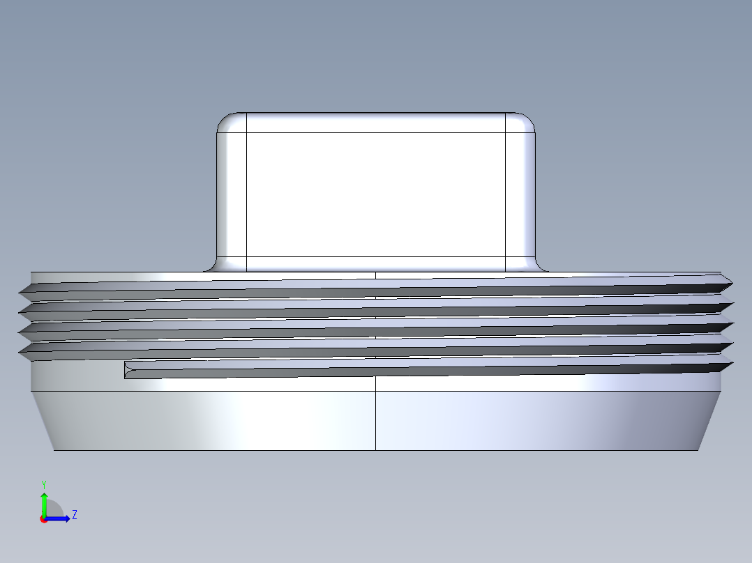 船舶管路系统S24B_SeaDrainPLUS_CleanPlug-MPT_37E177004_4in Sea Drain Plus - Plug - MPT左视图