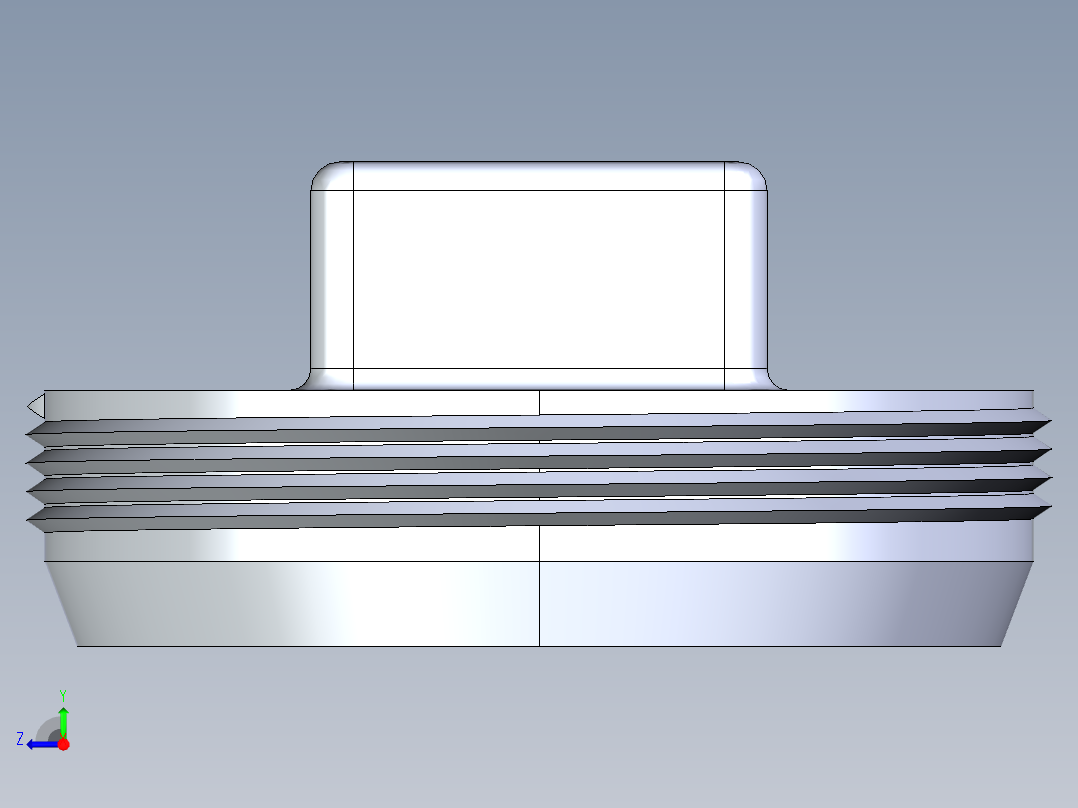 船舶管路系统S24B_SeaDrainPLUS_CleanPlug-MPT_37E177004_4in Sea Drain Plus - Plug - MPT右视图