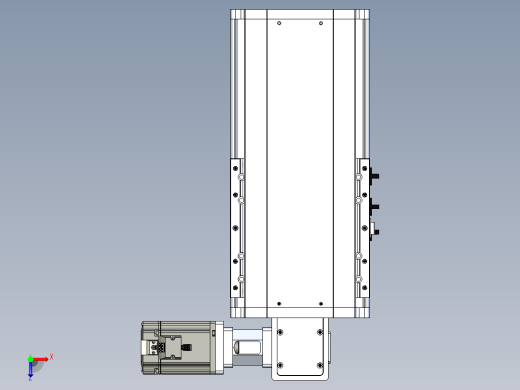东锦同步带传动-直线滑台模组DH210B-L150-S100-BL-P750W-C3俯视缩略图