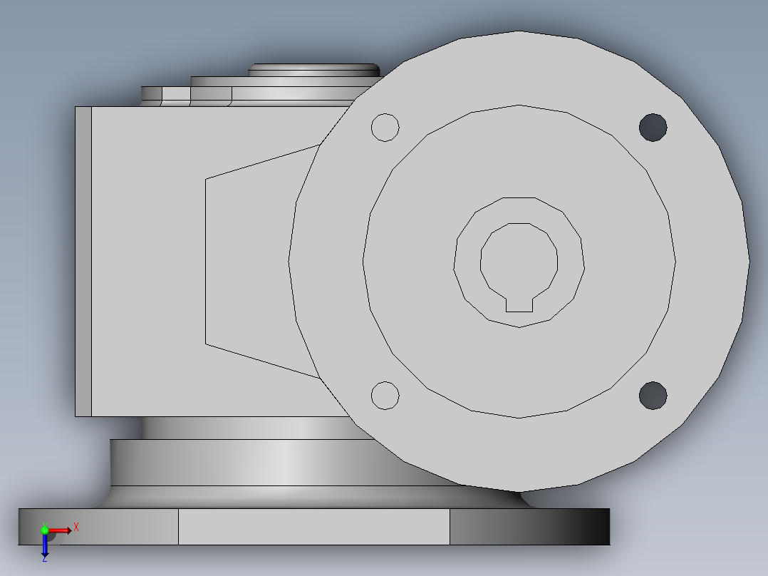 减速机W63俯视图