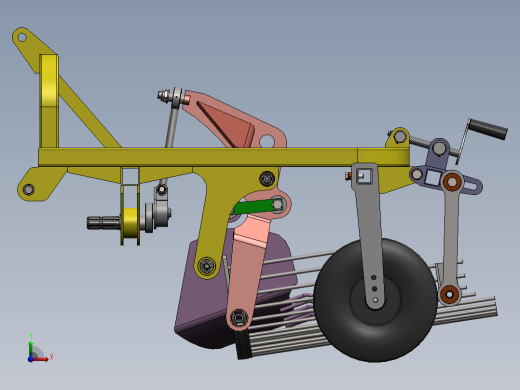 波迈特振动1排马铃薯收割机前视缩略图