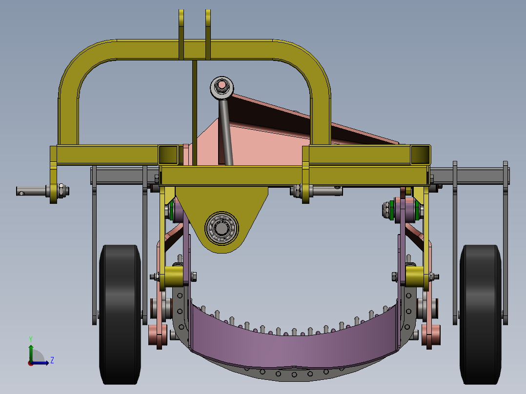 波迈特振动1排马铃薯收割机左视图