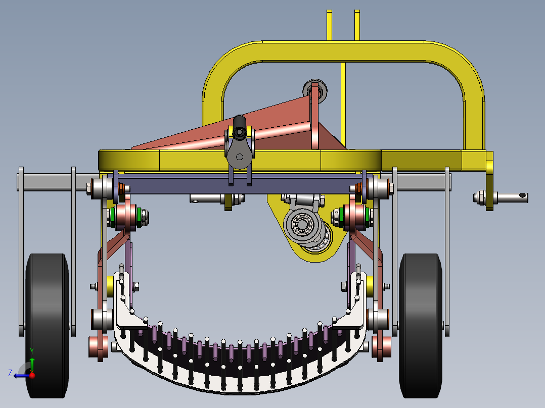波迈特振动1排马铃薯收割机右视图