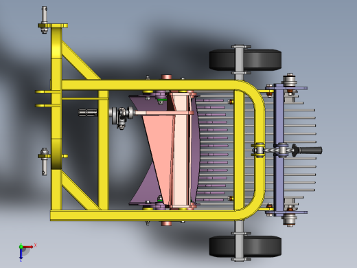 波迈特振动1排马铃薯收割机俯视缩略图