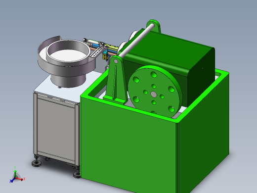 自动上料机3D模型（给滚牙机上料）