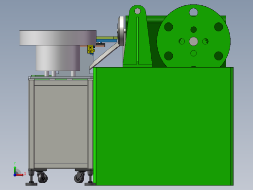 自动上料机3D模型（给滚牙机上料）前视缩略图