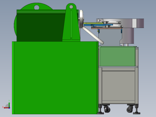 自动上料机3D模型（给滚牙机上料）后视缩略图