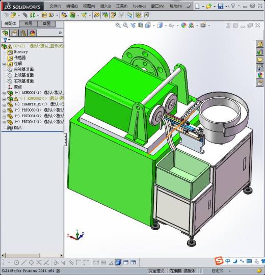 自动上料机3D模型（给滚牙机上料）缩略图