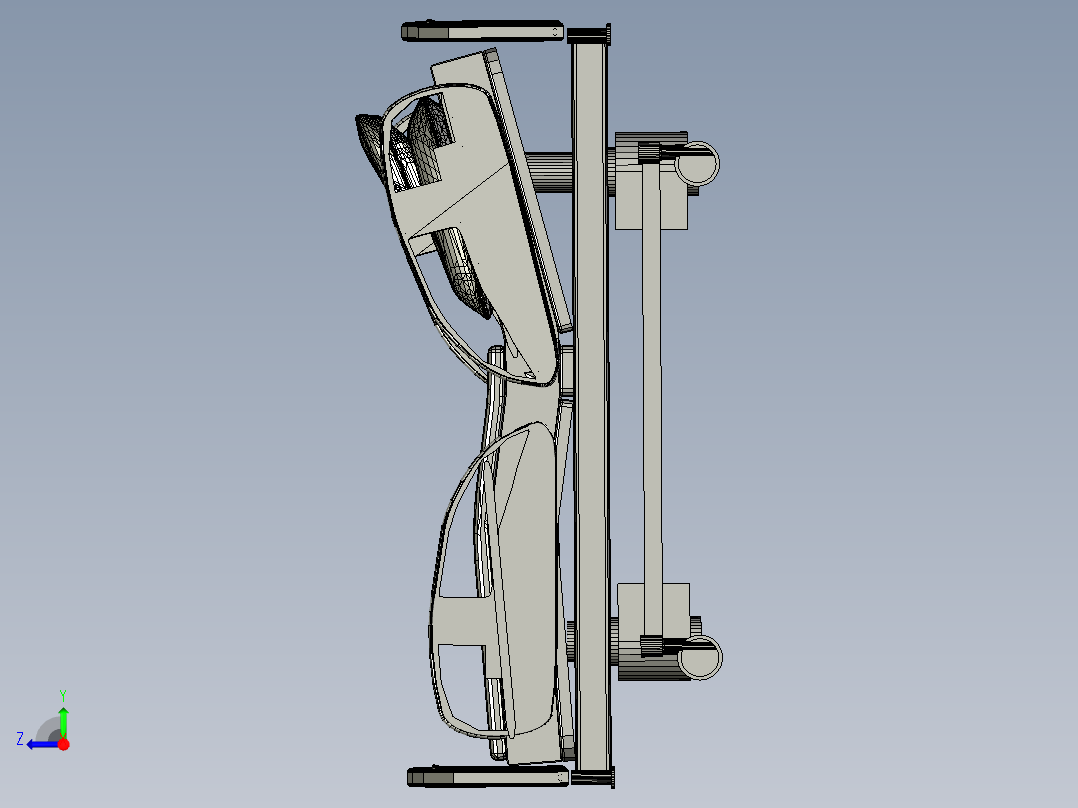 医院病床右视图