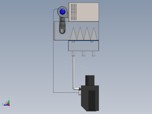 真空泵空气净化过滤系统右视缩略图