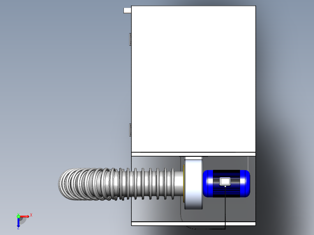 真空泵空气净化过滤系统俯视图