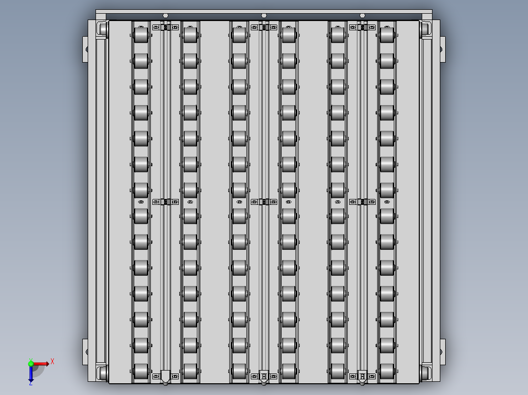 缸体毛坯升降机（液压升降机）俯视图