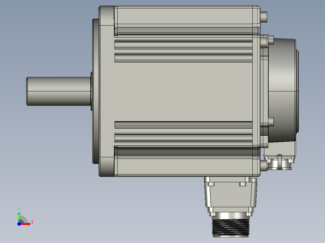 电机MS6G-130CM15B2-21P5前视图
