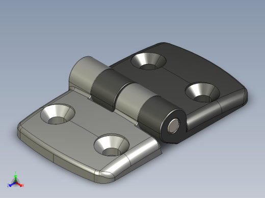 型材-KJN 40-45 COMBI HINGE 095K4045F00正等轴测缩略图