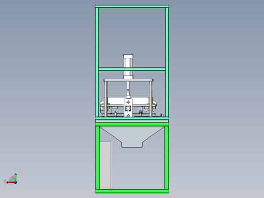 专用冲孔机（sw18可编辑+cad）后视缩略图