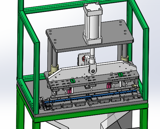 专用冲孔机（sw18可编辑+cad）