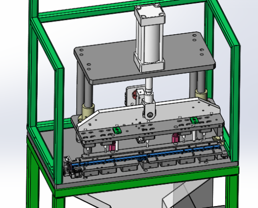 专用冲孔机（sw18可编辑+cad）缩略图