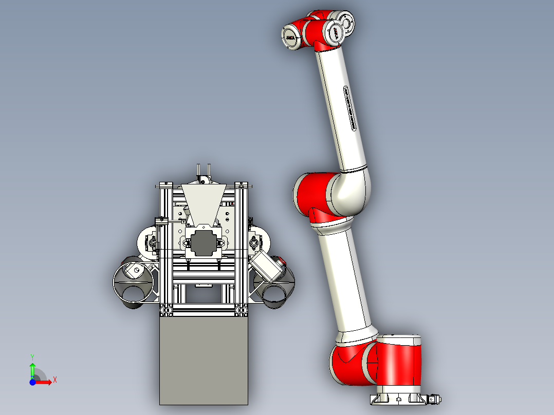塑料注塑机step前视图