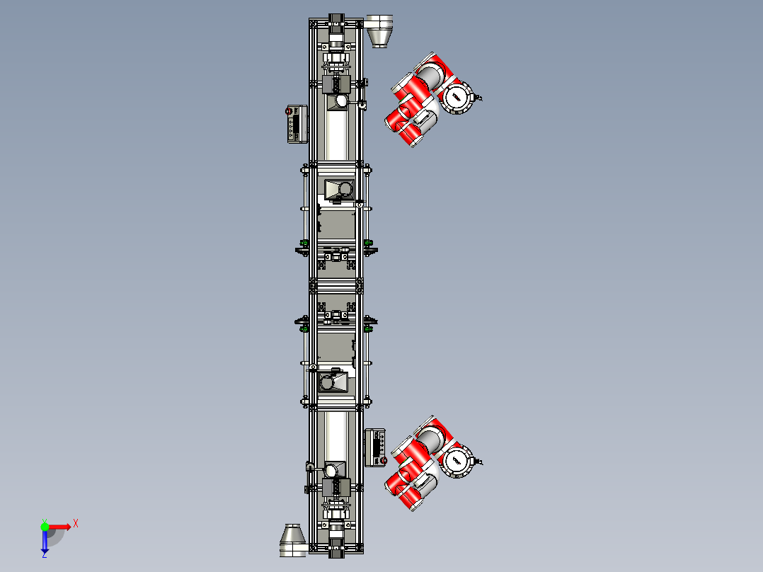塑料注塑机step俯视图