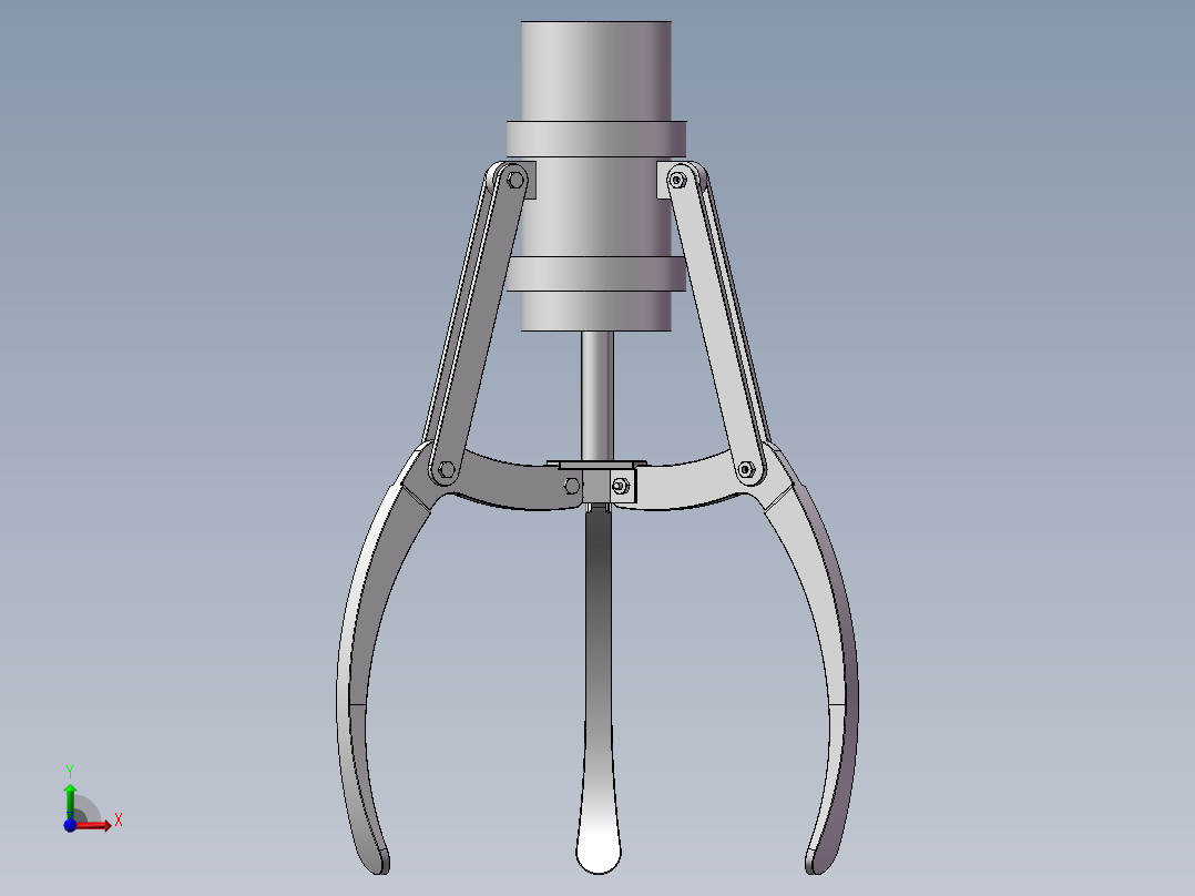 三爪机械爪前视图