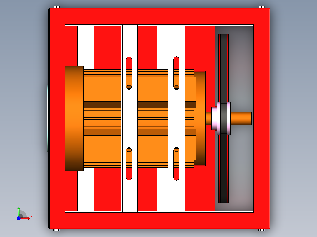 智能绞肉机三维设计前视图