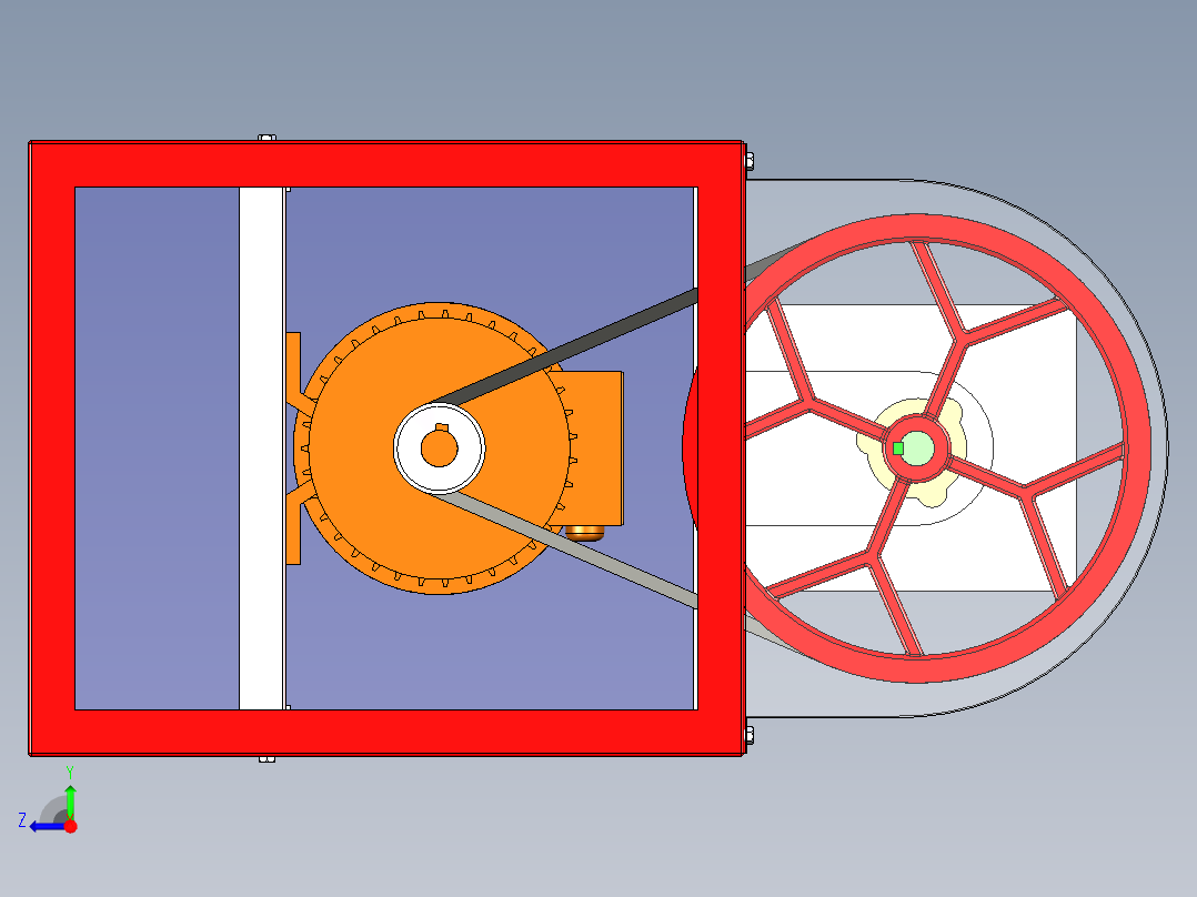 智能绞肉机三维设计右视图