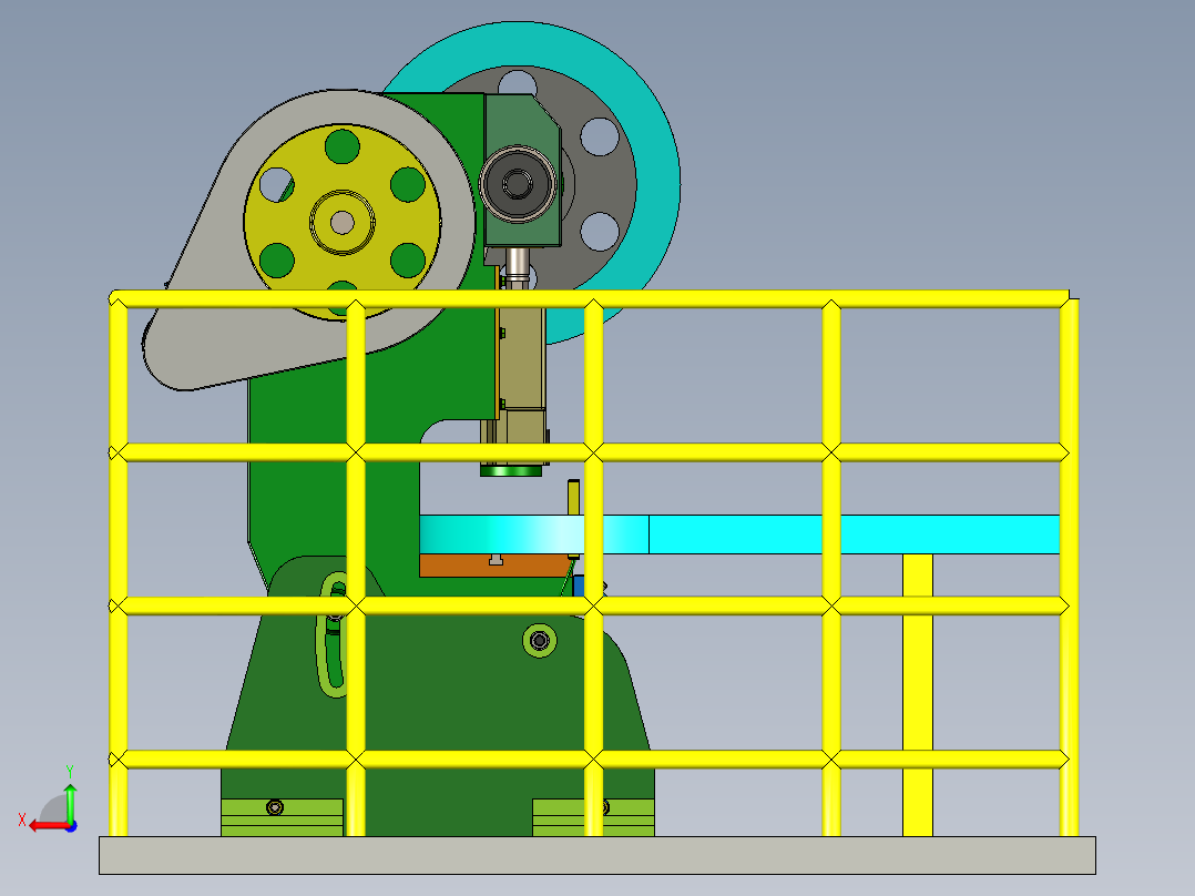 手机后盖全自动冲压生产线设计后视图