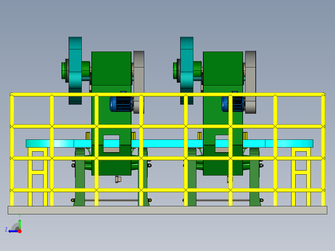 手机后盖全自动冲压生产线设计右视图