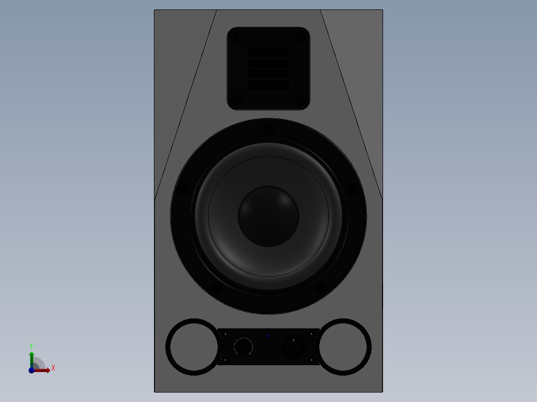扬声器、喇叭前视图