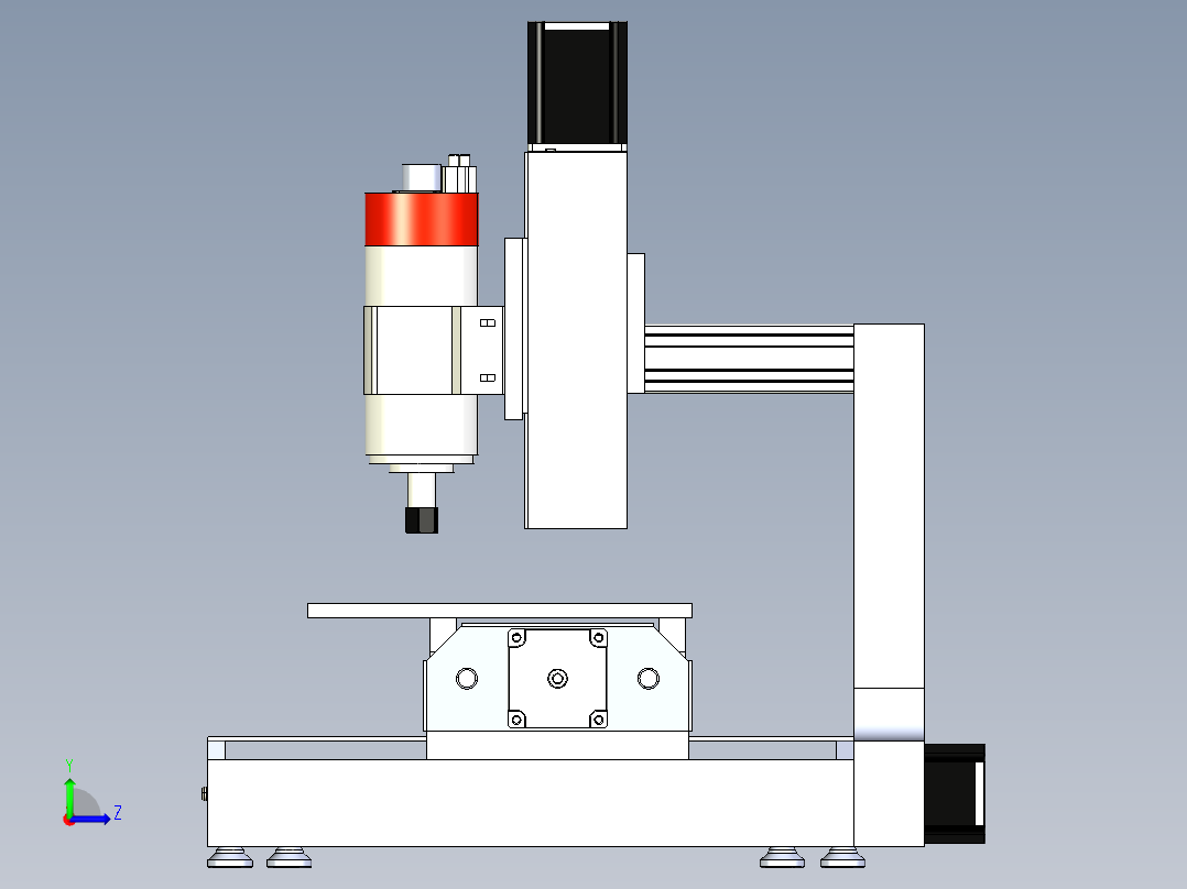 A3003592-数控铣床左视图